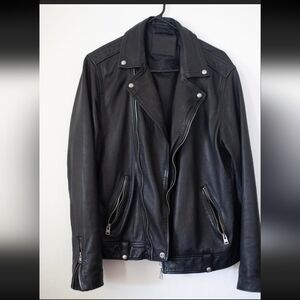 All Saints black Leather Jacket